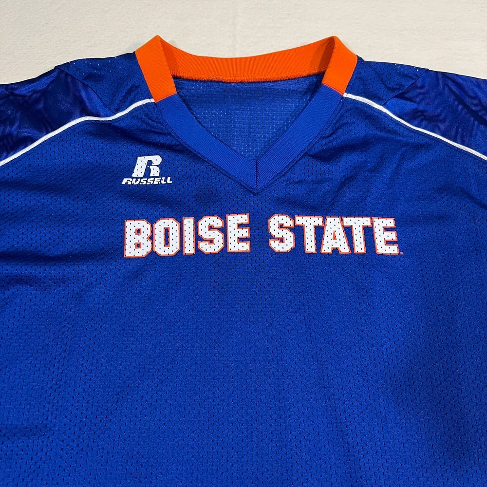Russell Athletic Boise State Broncos Team Issue Mesh Jersey Football Training L
